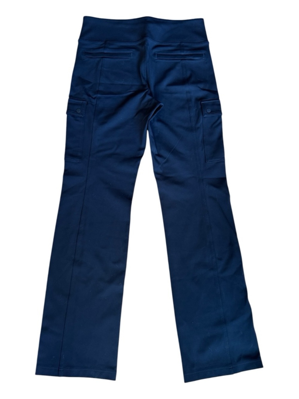 Athleta Black Cargo Pants | Delancey Straight Leg High Waist | Large Tall NWOT - Picture 4 of 7